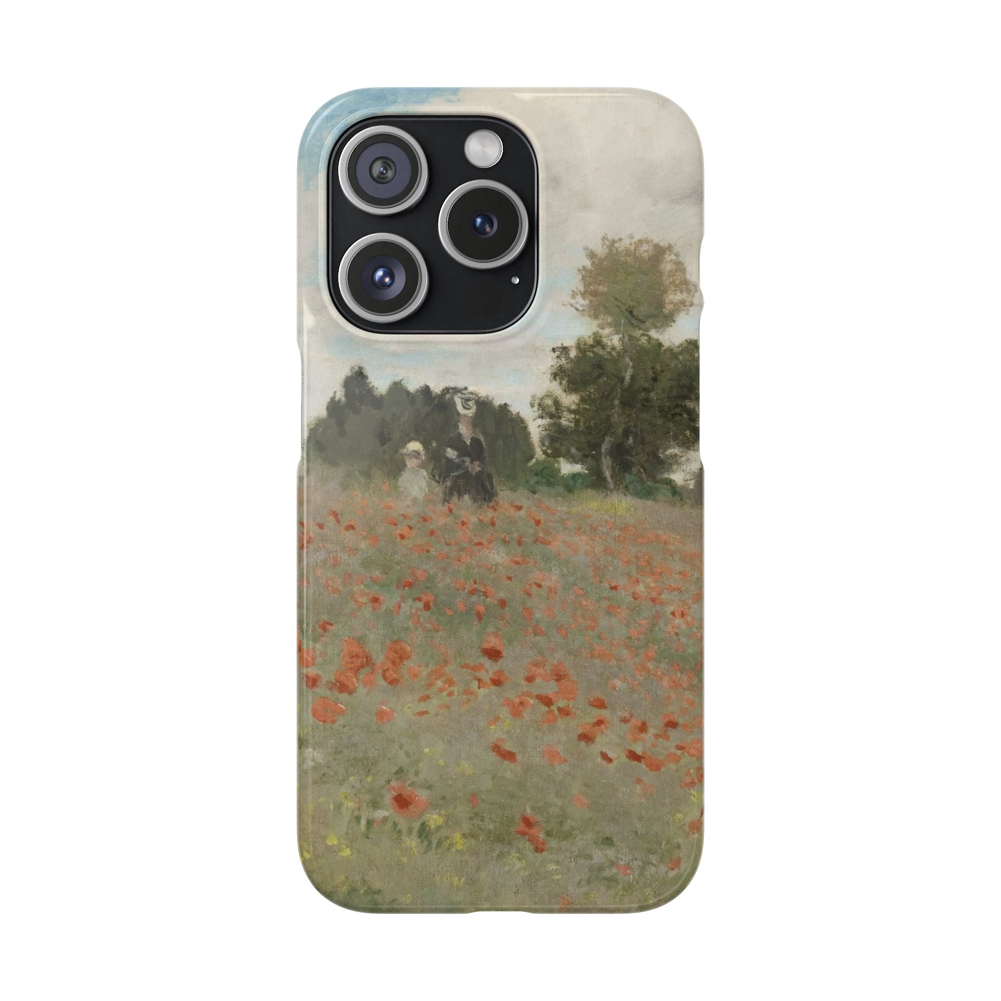 The Poppy Field by Claude Monet - iPhone Slim Case