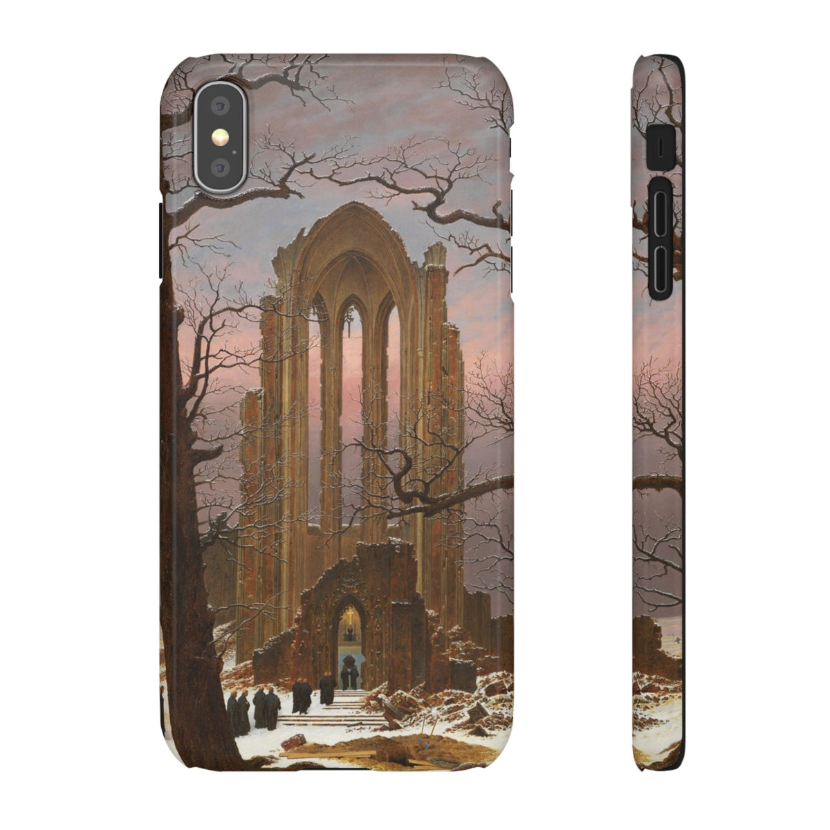 Monastery Graveyard in the Snow by Caspar David Friedrich - iPhone Slim Case
