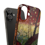 Flowering Plum Tree after Hiroshige by Vincent van Gogh - iPhone Slim Case