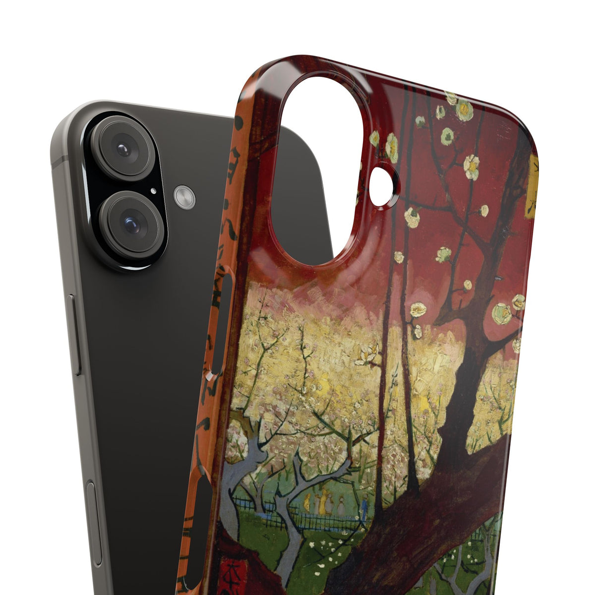 Flowering Plum Tree after Hiroshige by Vincent van Gogh - iPhone Slim Case