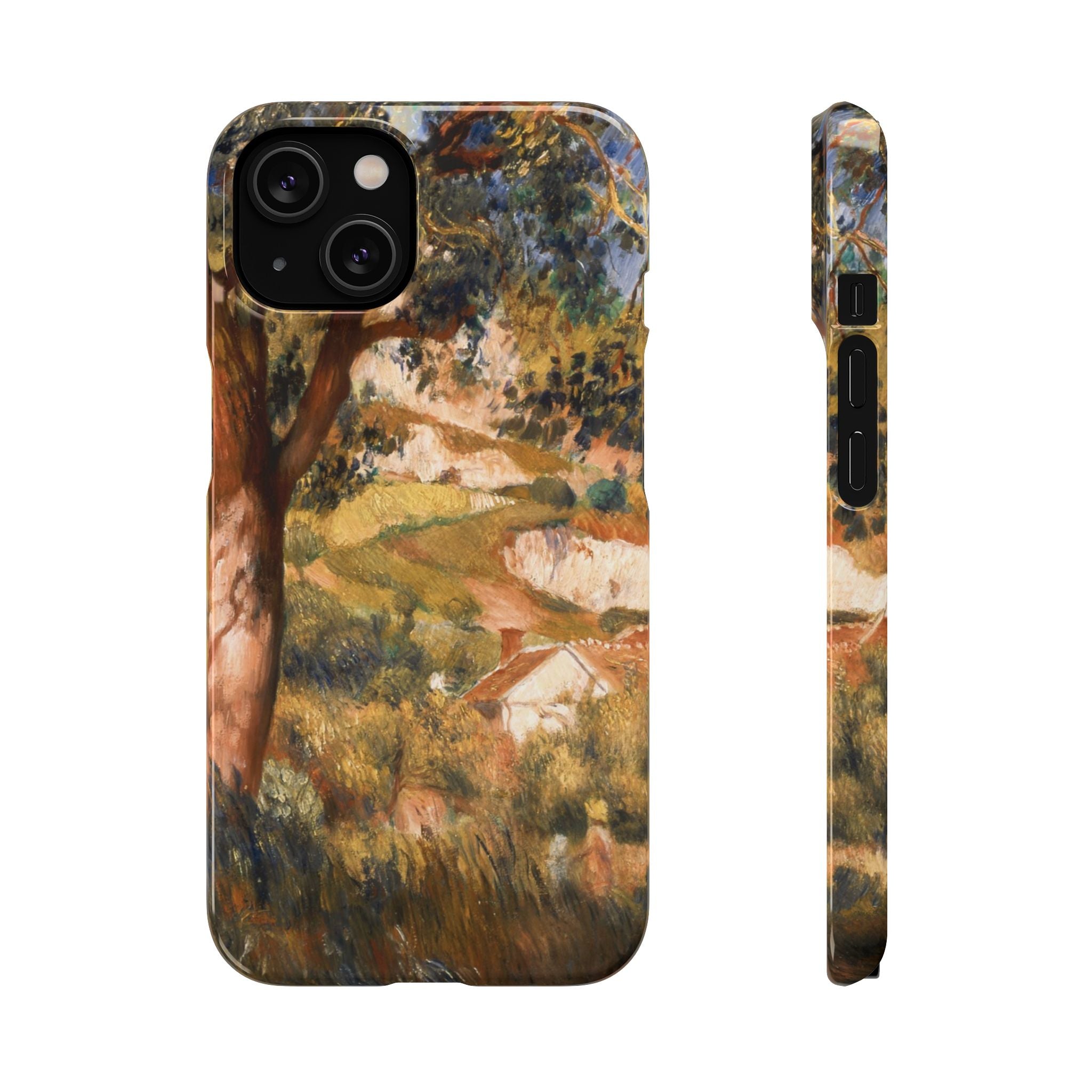 Paysage a La Roche Guyon by Pierre Auguste Renoir - iPhone Slim Case