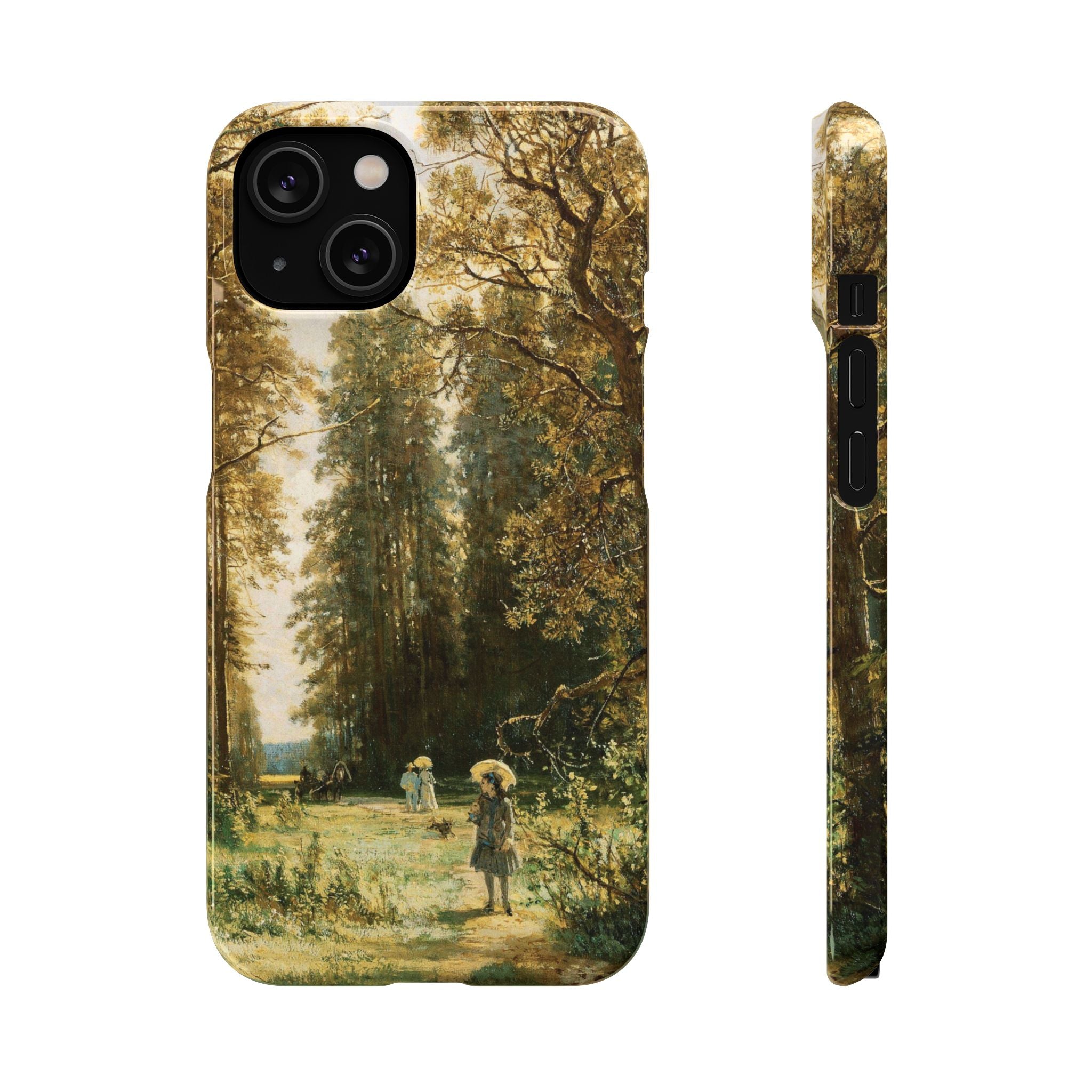 The Path in the Forest by Ivan Ivanovich Shishkin - iPhone Slim Case