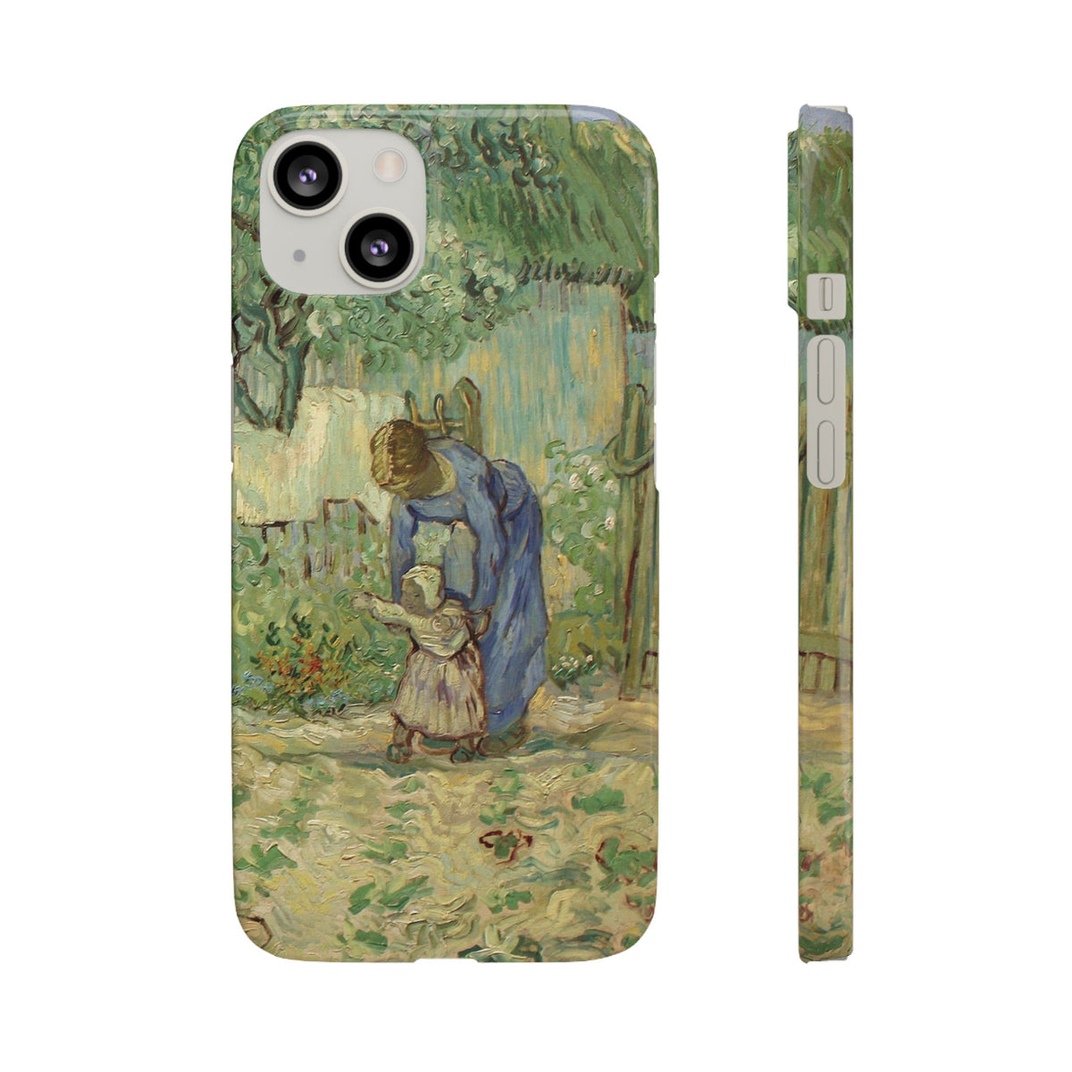 First Steps after Millet by Vincent van Gogh - iPhone Slim Case