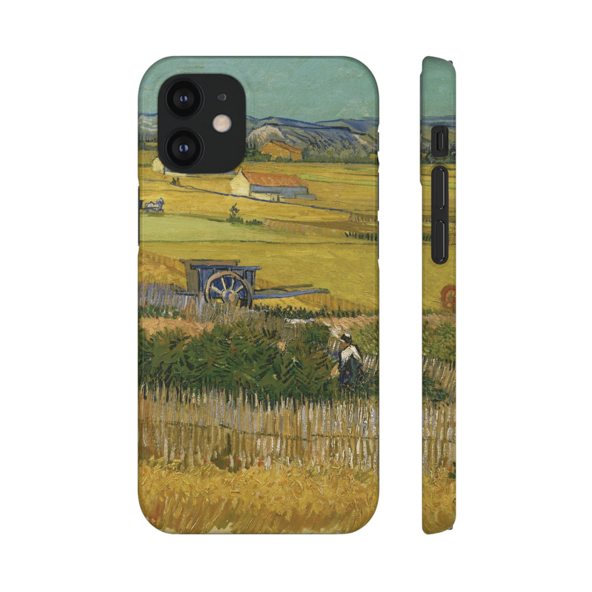 Harvest at La Crau by Vincent van Gogh - iPhone Slim Case