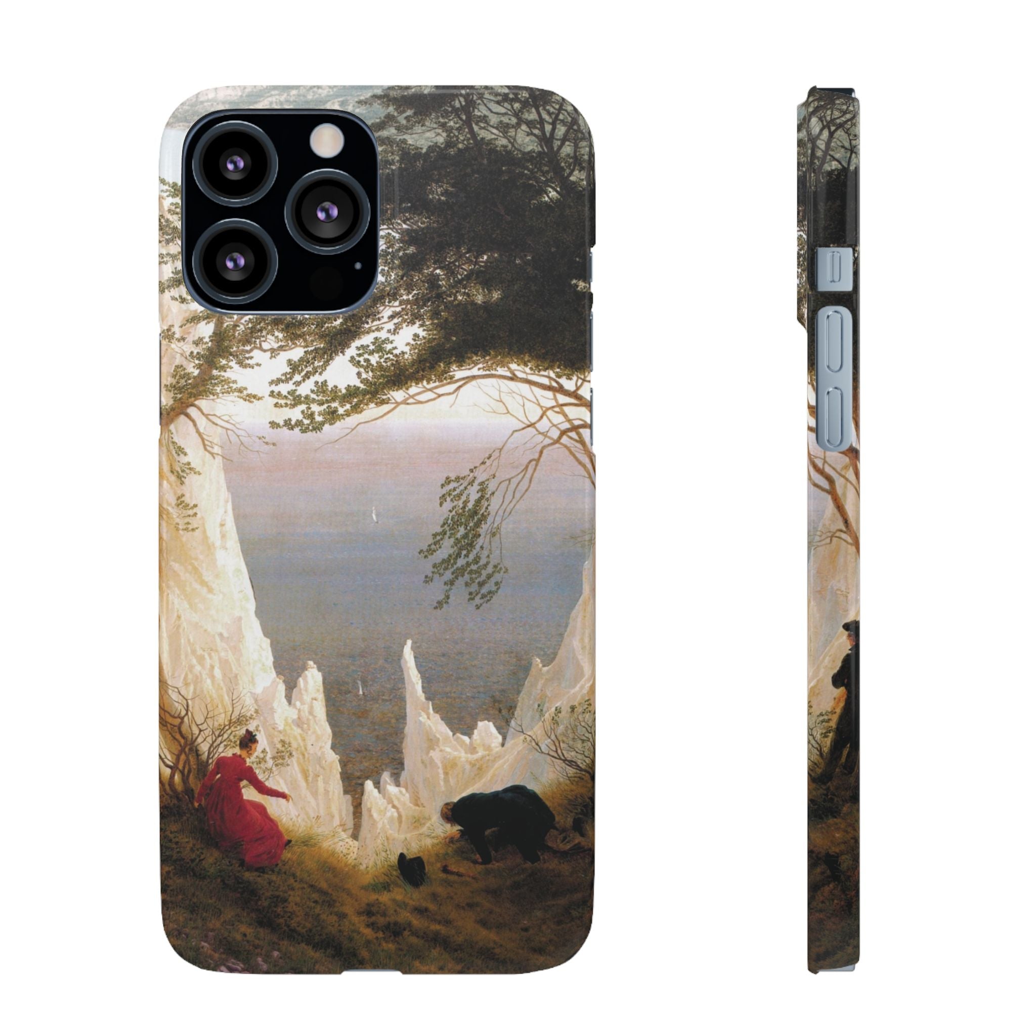 Chalk Cliffs on Rügen by Caspar David Friedrich - iPhone Slim Case