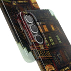 Boar Lane Leeds by John Atkinson Grimshaw - Samsung Slim Case