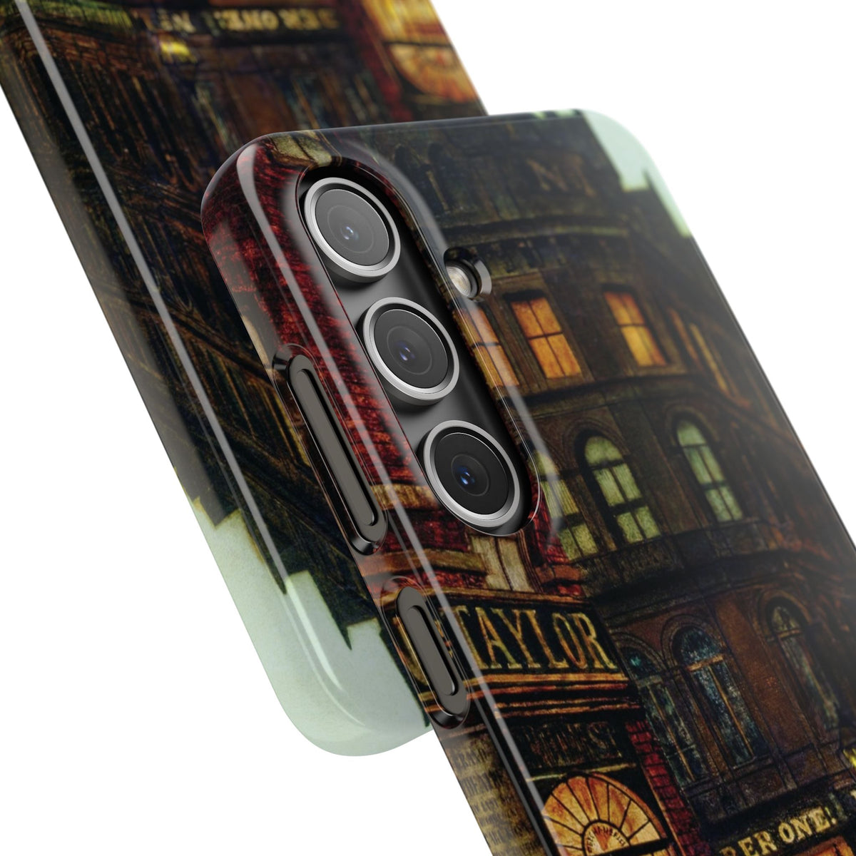 Boar Lane Leeds by John Atkinson Grimshaw - Samsung Slim Case