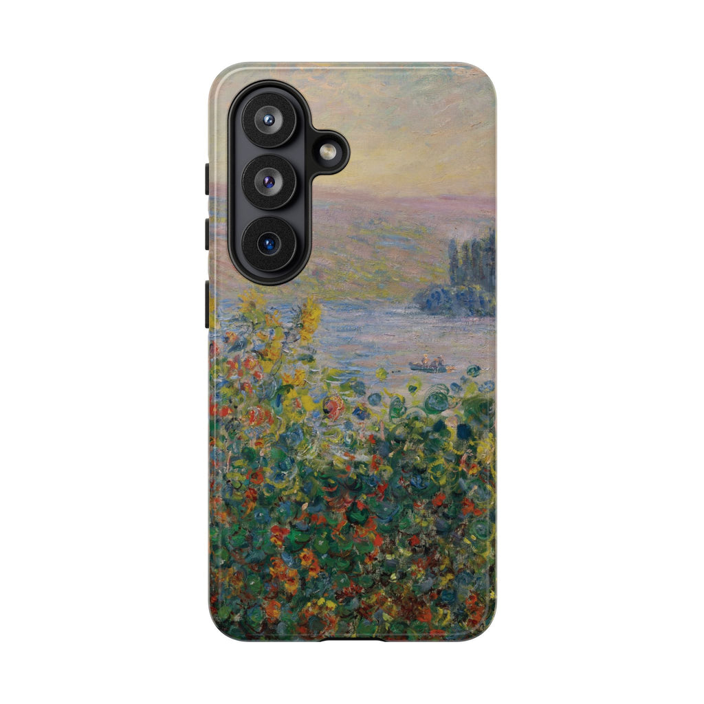 Flower Beds at Vétheuil by Claude Monet - Samsung Tough Case