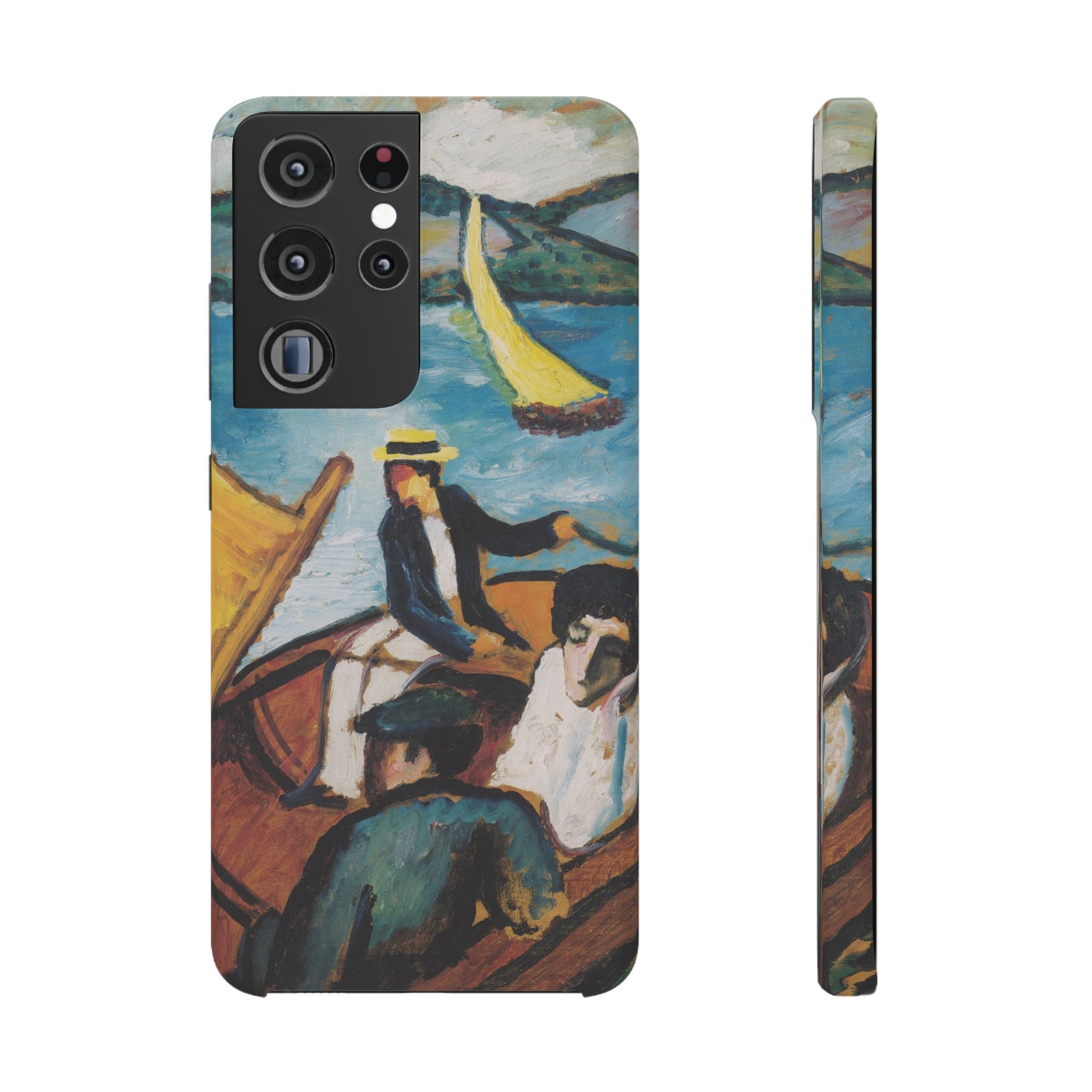 Sailing Boat on the Tegernsee by August Macke - Samsung Slim Case