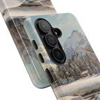 Winter landscape in Switzerland near Engadin by Peder Mork Monsted - Samsung Tough Case