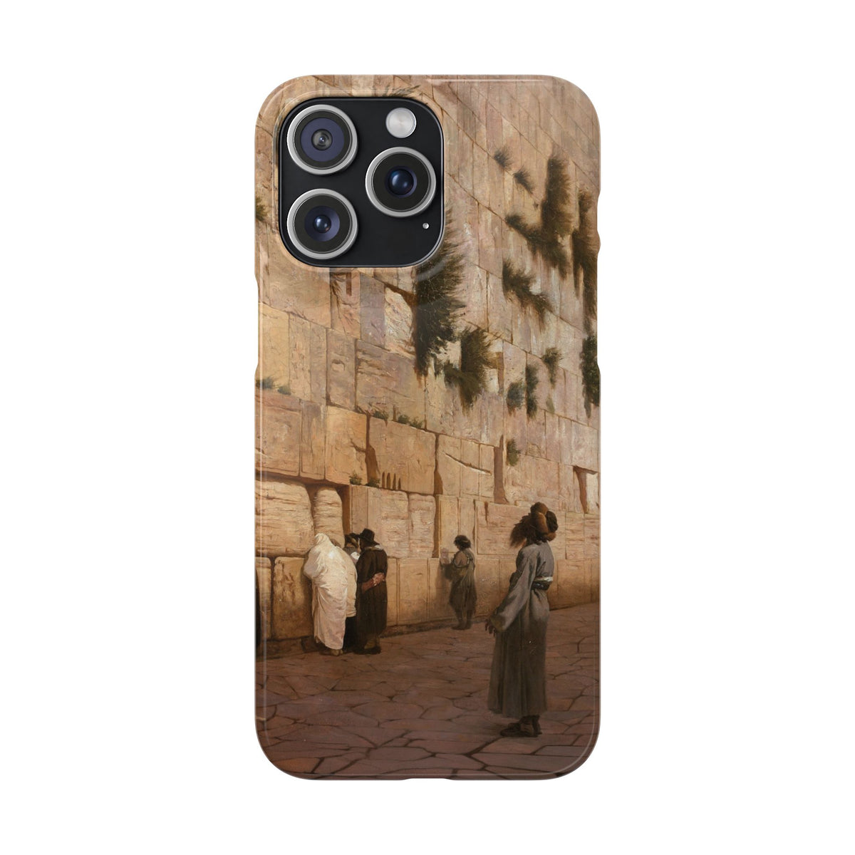 Le Mur des Lamentations by Jean-Leon Gerome - iPhone Slim Case