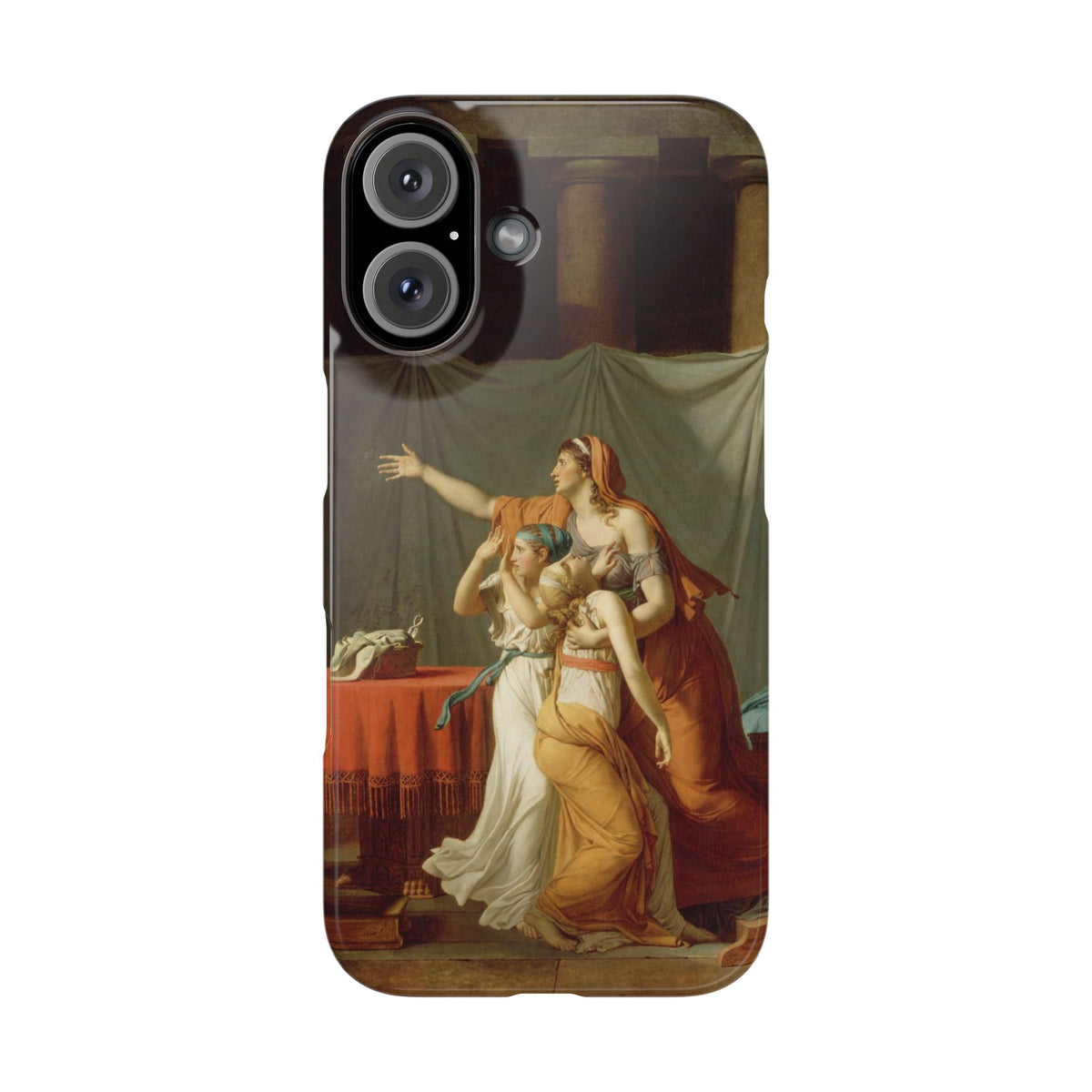 The Lictors Bring to Brutus the Bodies of His Sons II by Jacques-Louis David - iPhone Slim Case