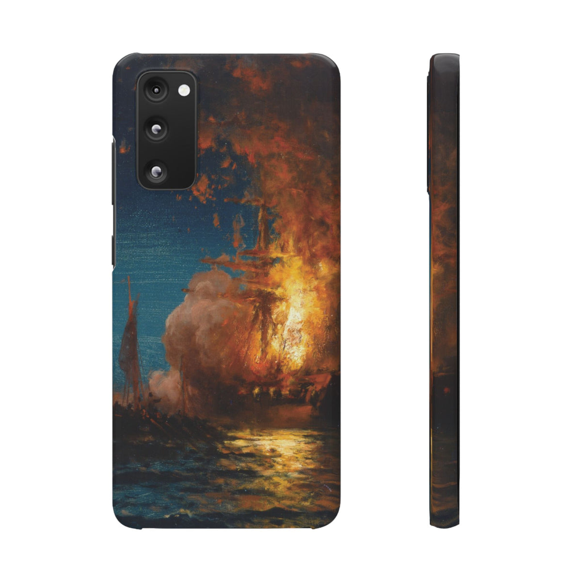 Burning of the Frigate Philadelphia in the Harbor of Tripoli by Edward Moran - Samsung Slim Case