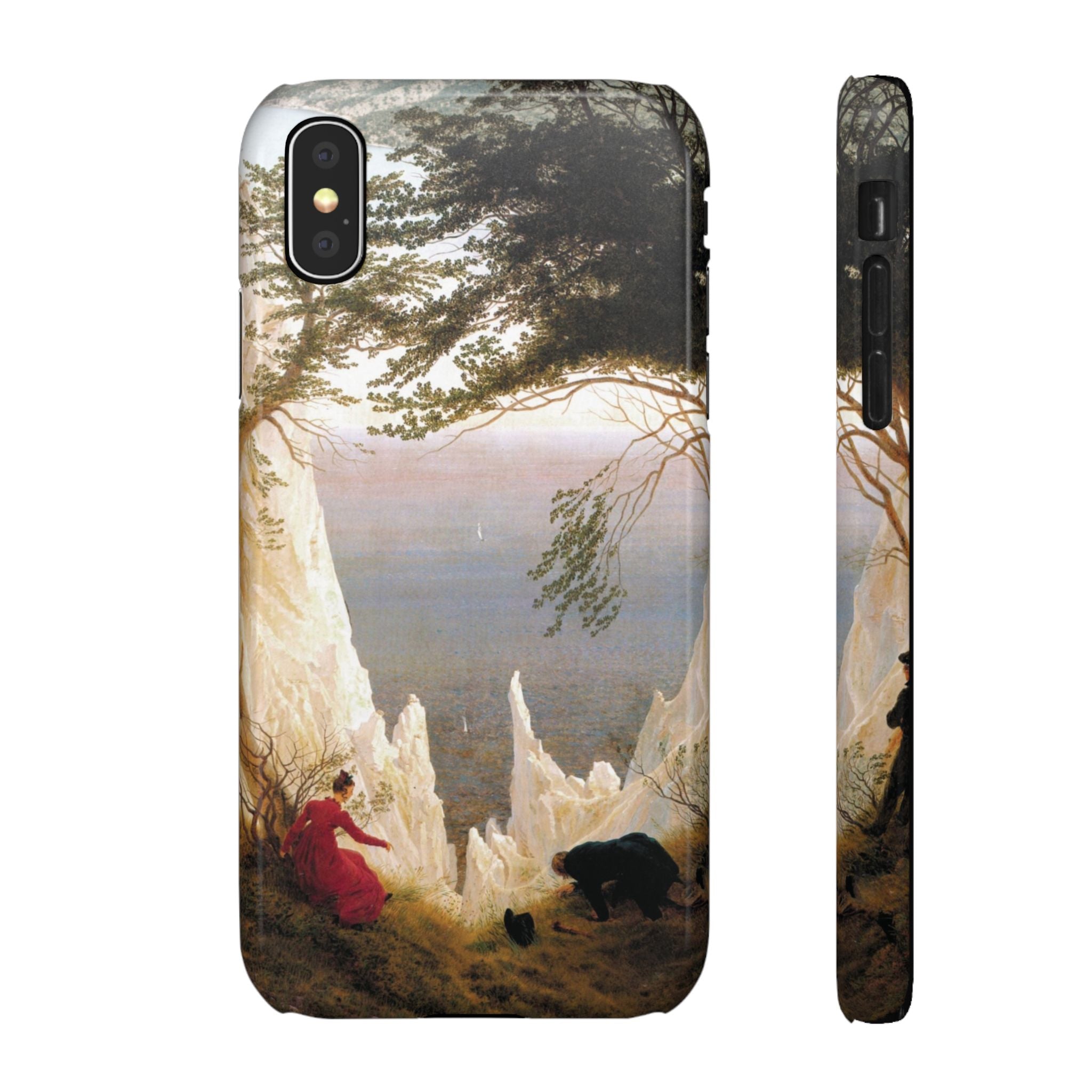 Chalk Cliffs on Rügen by Caspar David Friedrich - iPhone Slim Case