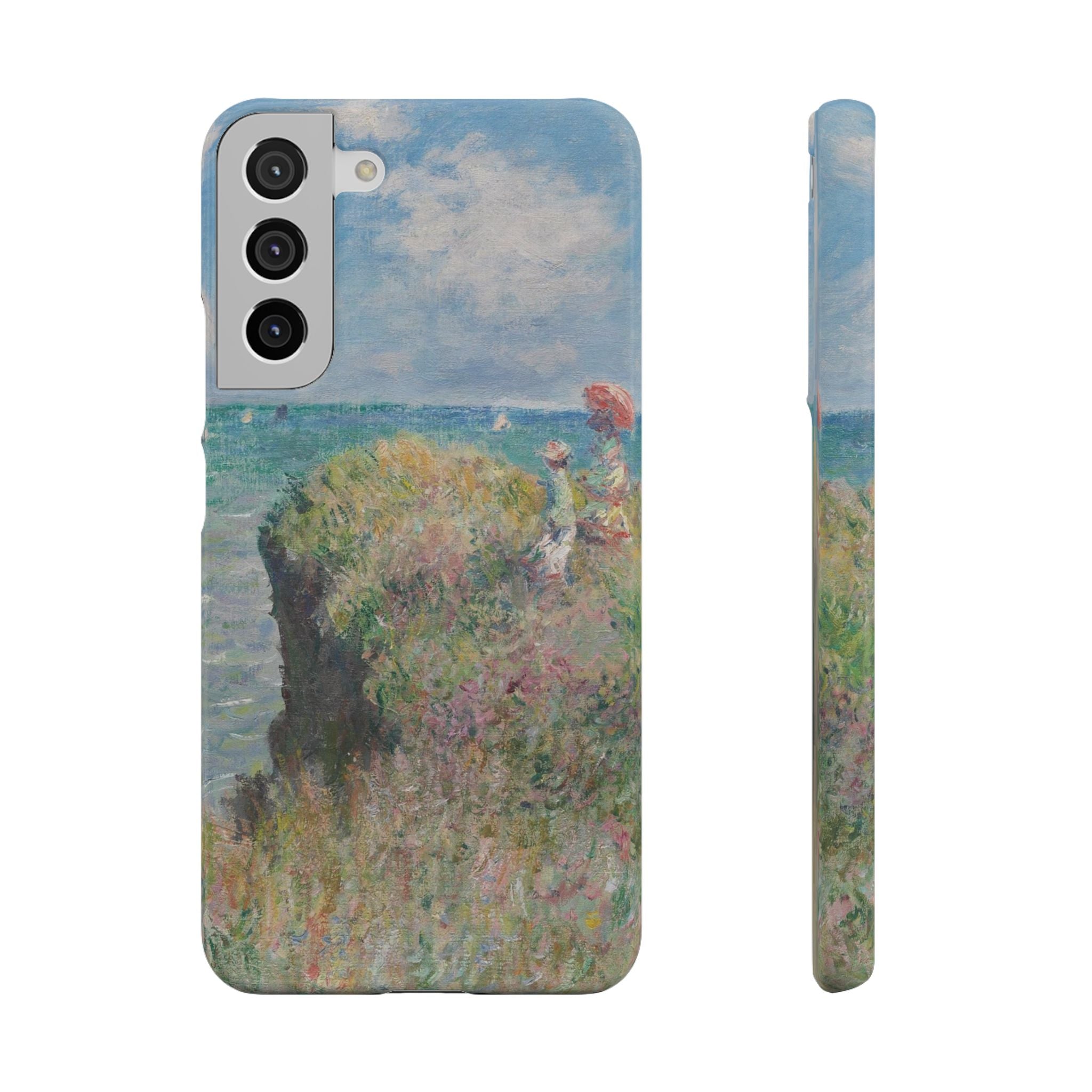 Cliff Walk at Pourville by Claude Monet - Samsung Slim Case