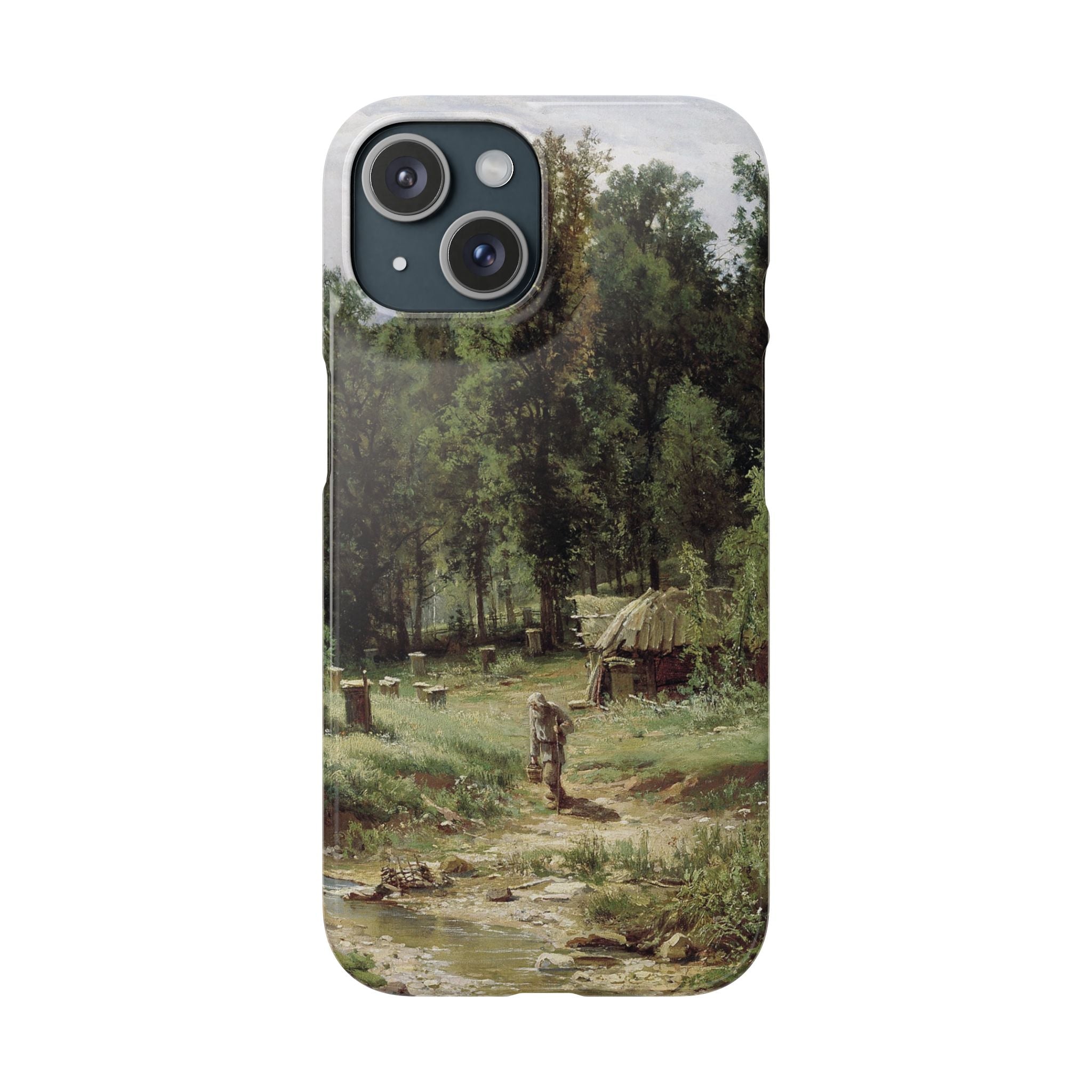 An Apiary in the Forest by Ivan Ivanovich Shishkin - iPhone Slim Case