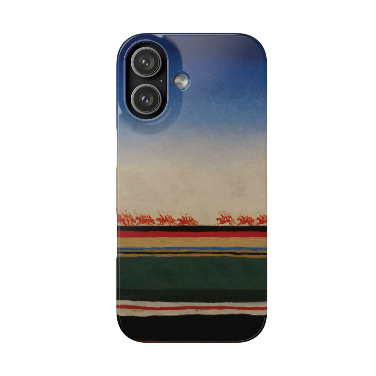 Red Cavalry Riding by Kazimir Malevich - iPhone Slim Case