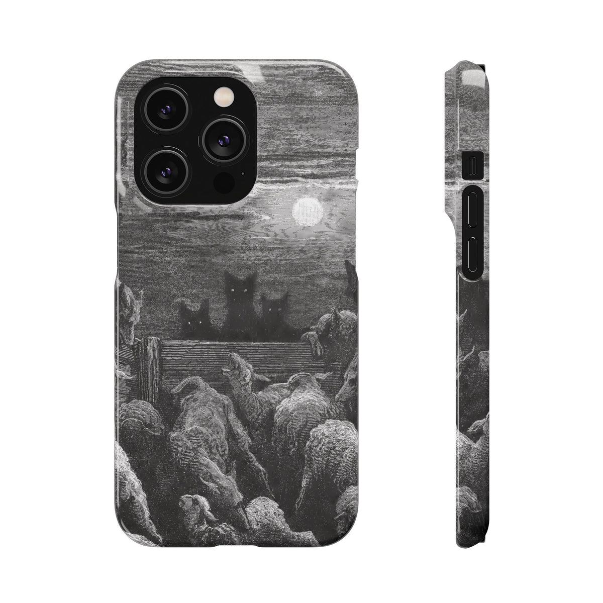 The Wolves and The Sheep by Gustave Dore - iPhone Slim Case