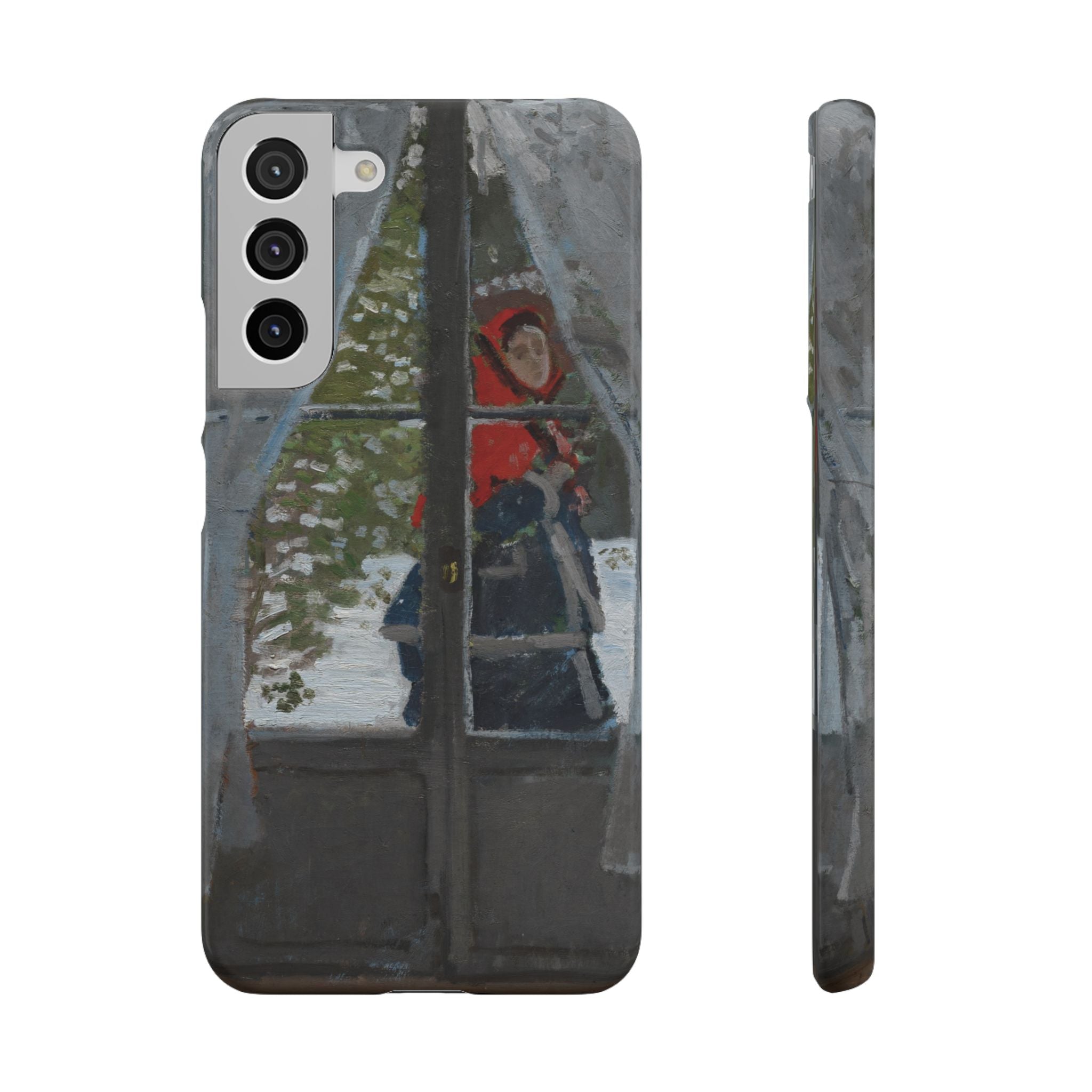 Le mouchoir rouge by Claude Monet - Samsung Slim Case