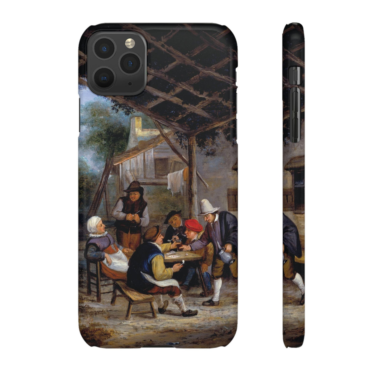 Peasants Drinking by Adriaen van Ostade - iPhone Slim Case
