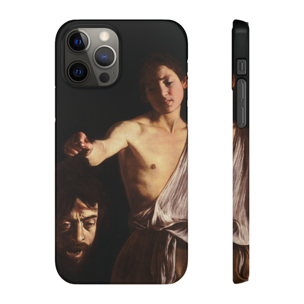 David with the Head of Goliath by Caravaggio - iPhone Slim Case
