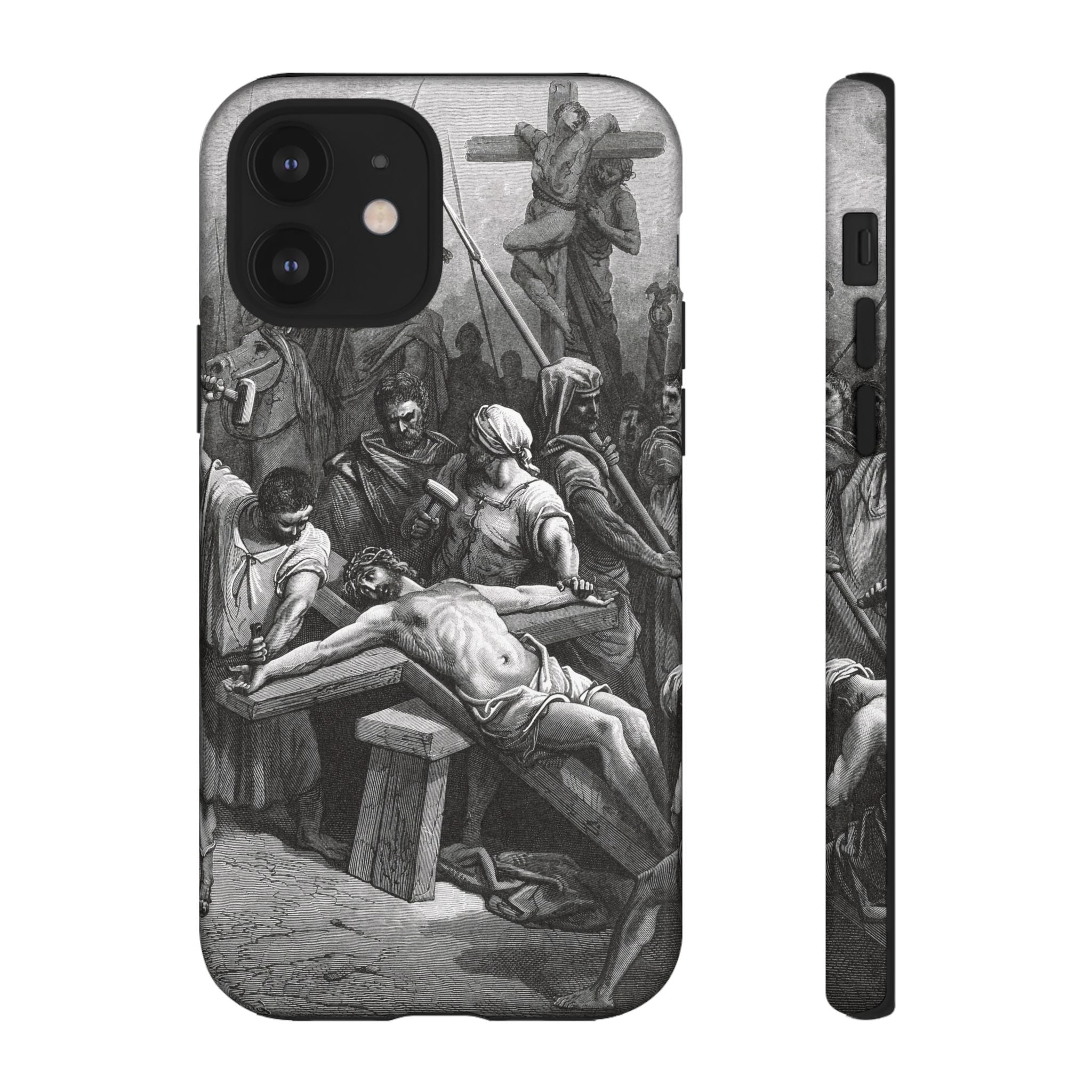 Crucifixion of Jesus by Gustave Doré - iPhone Tough Case