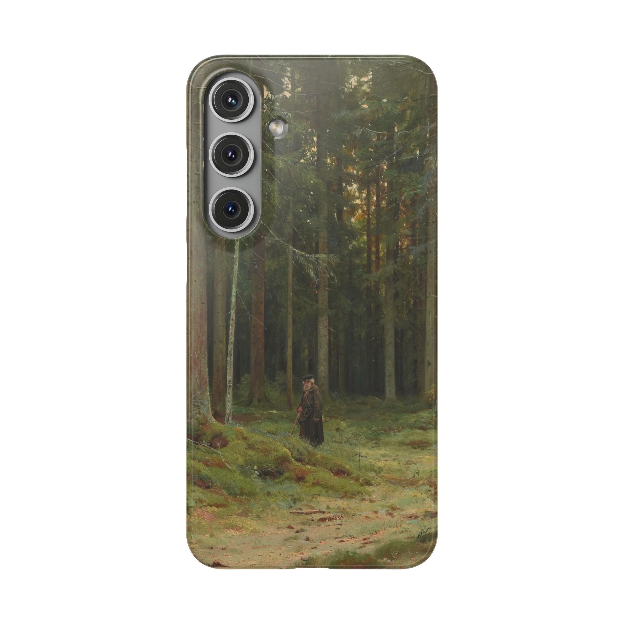 In the Forest of Countess Mordvinova Petergof by Ivan Ivanovich Shishkin - Samsung Slim Case