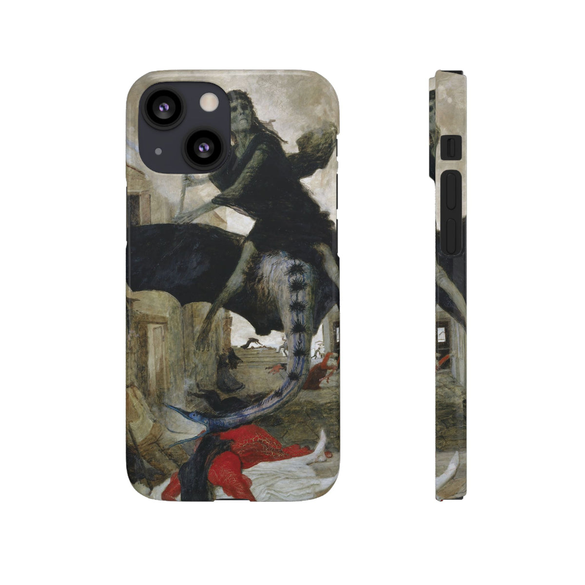 The Plague by Arnold Böcklin - iPhone Slim Case