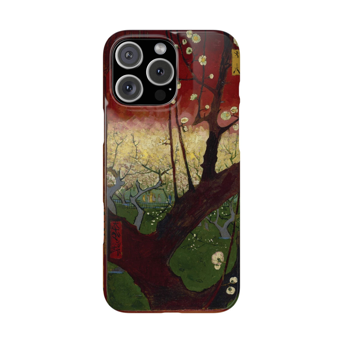 Flowering Plum Tree after Hiroshige by Vincent van Gogh - iPhone Slim Case