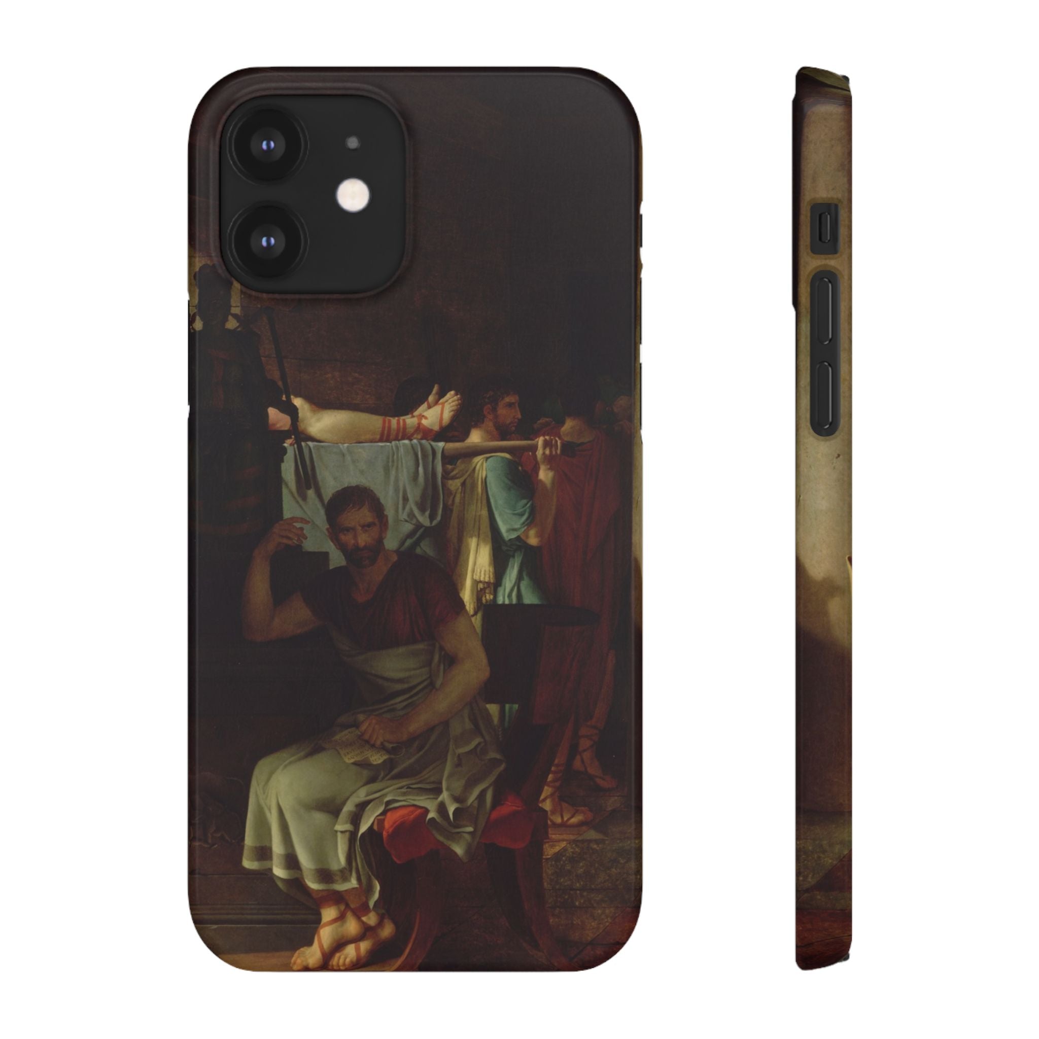 The Lictors Bring to Brutus the Bodies of His Sons I by Jacques-Louis David - iPhone Slim Case