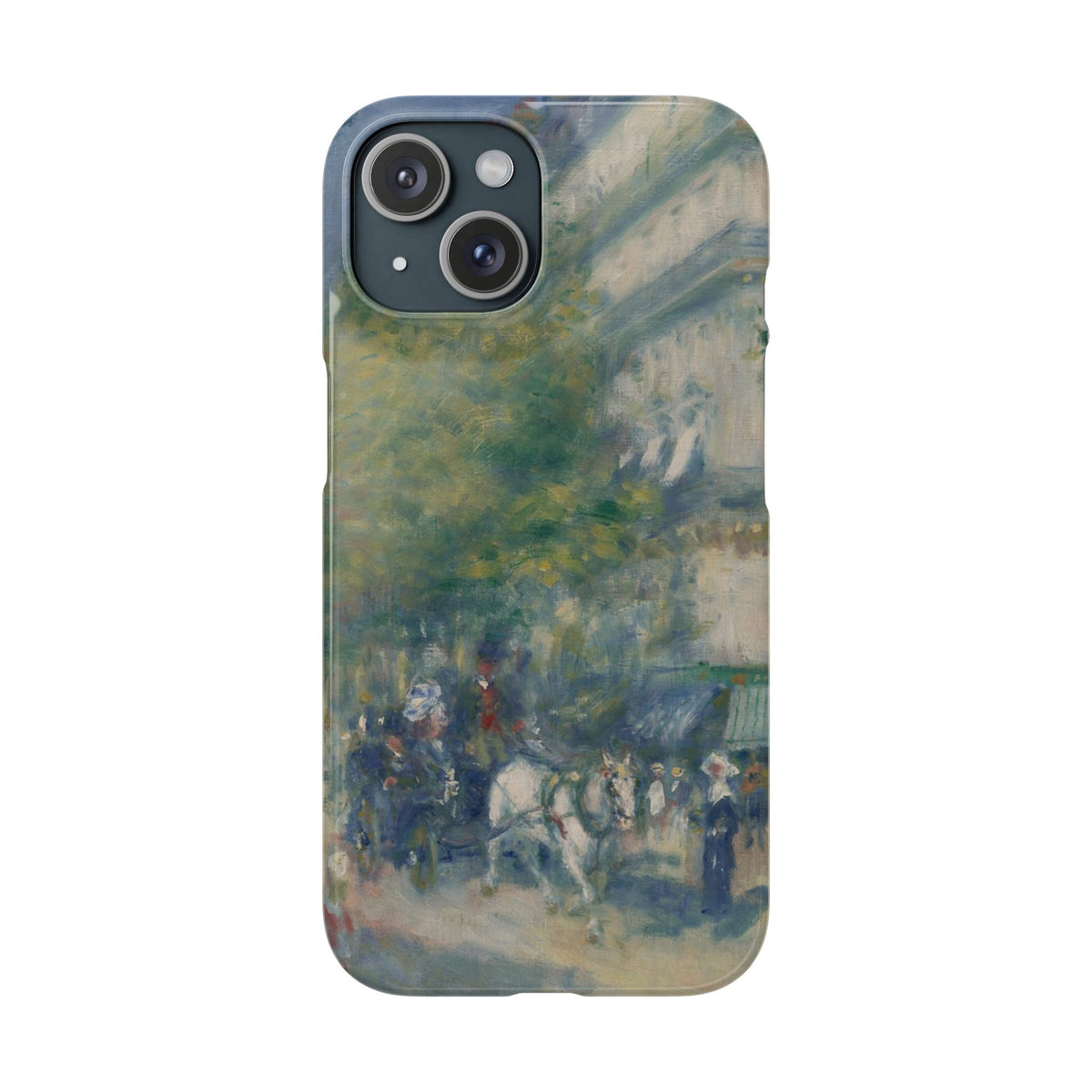 The Grands Boulevards by Pierre Auguste Renoir - iPhone Slim Case