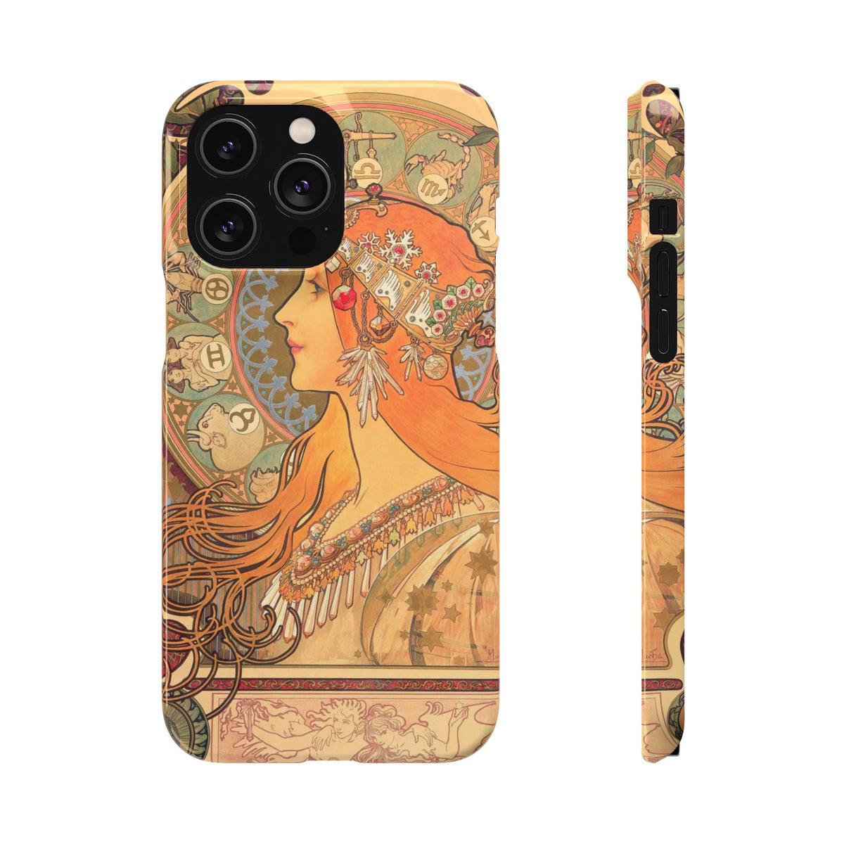 Zodiac by Alphonse Mucha - iPhone Slim Case