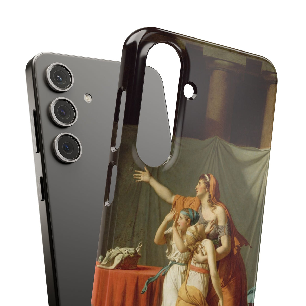 The Lictors Bring to Brutus the Bodies of His Sons II by Jacques-Louis David - Samsung Slim Case