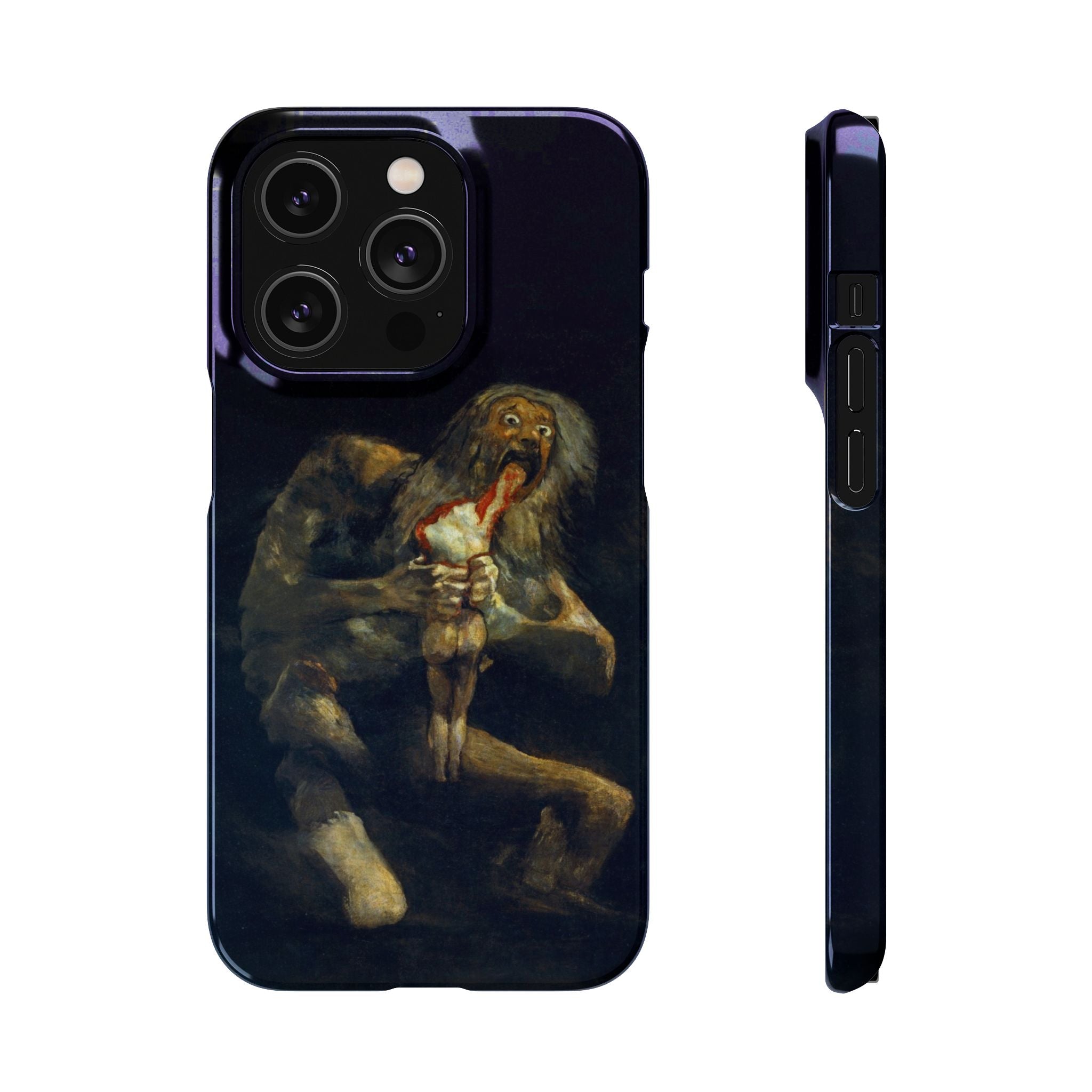 Saturn Devouring His Son by Goya - iPhone Slim Case