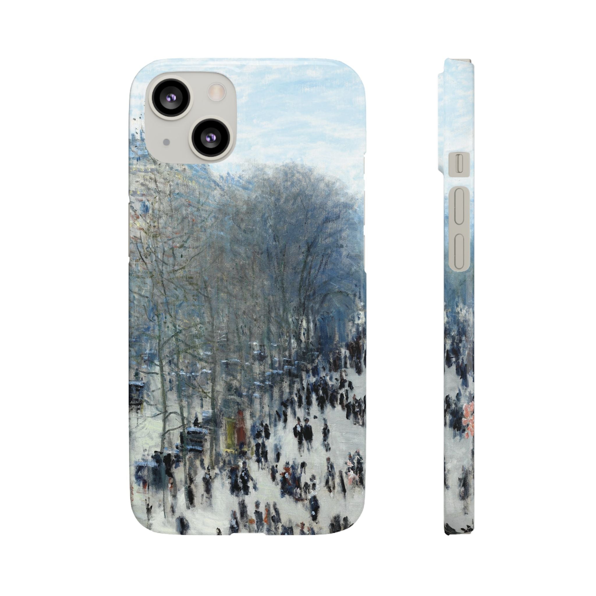Boulevard des Capucines by Claude Monet - iPhone Slim Case