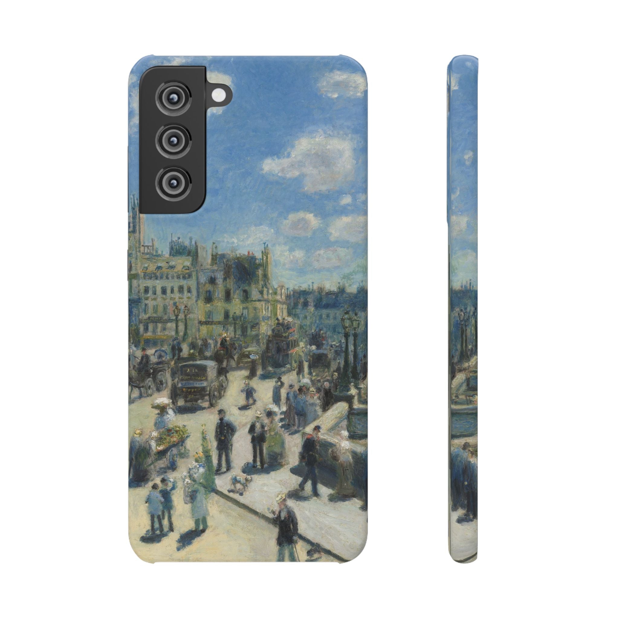 Pont Neuf Paris by Pierre Auguste Renoir - Samsung Slim Case