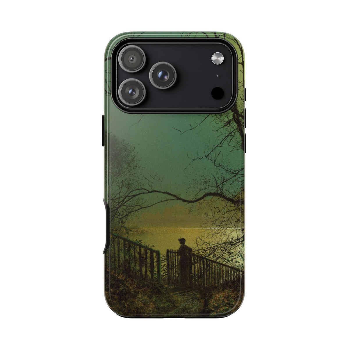 Roundhay Park Lake by John Atkinson Grimshaw - iPhone Tough Case