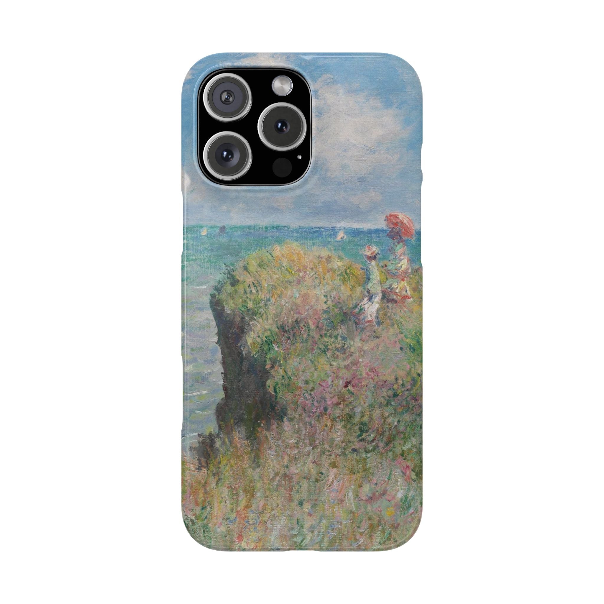 Cliff Walk at Pourville by Claude Monet - iPhone Slim Case