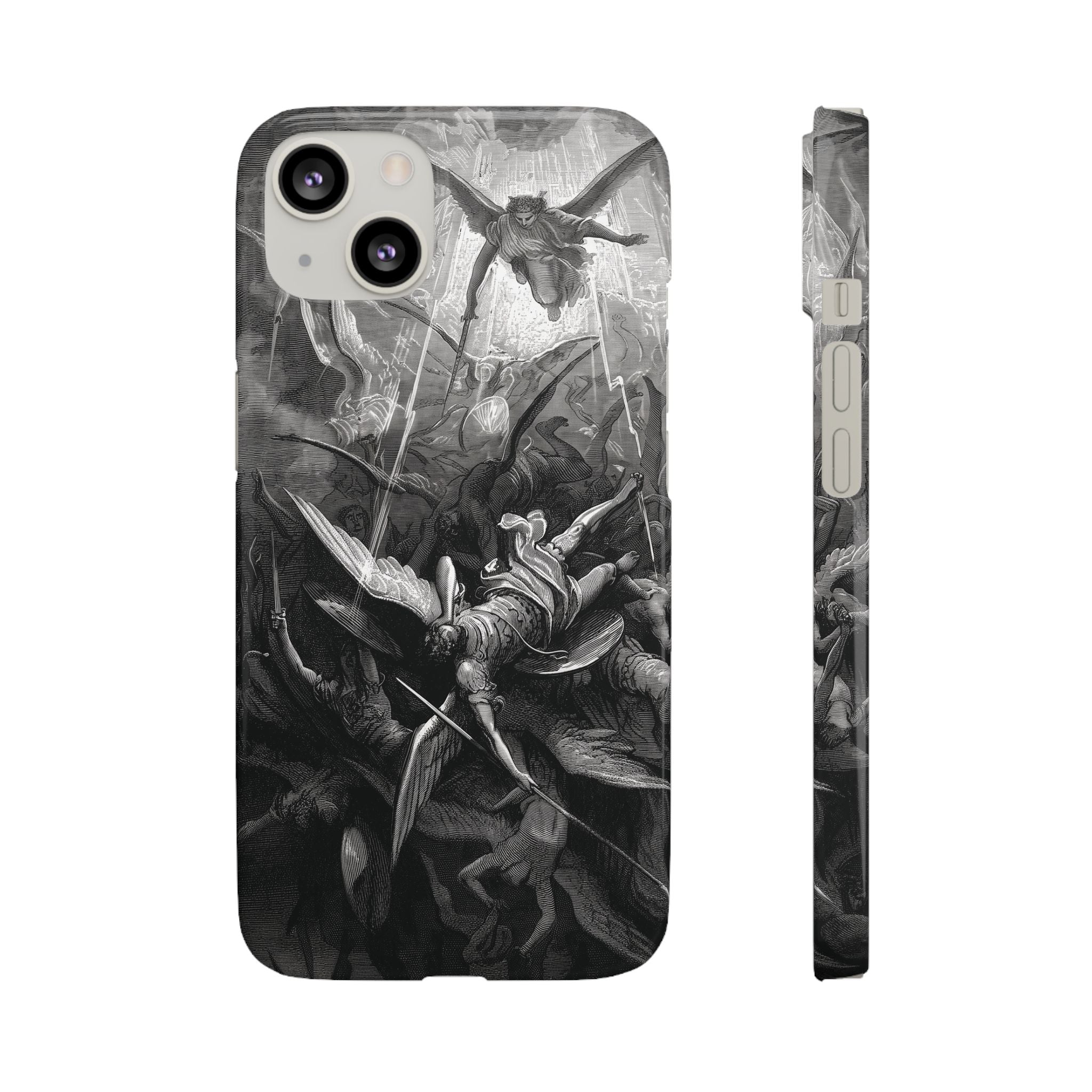 Paradise Lost | The Battle in Heaven by Gustave Doré - iPhone Slim Case