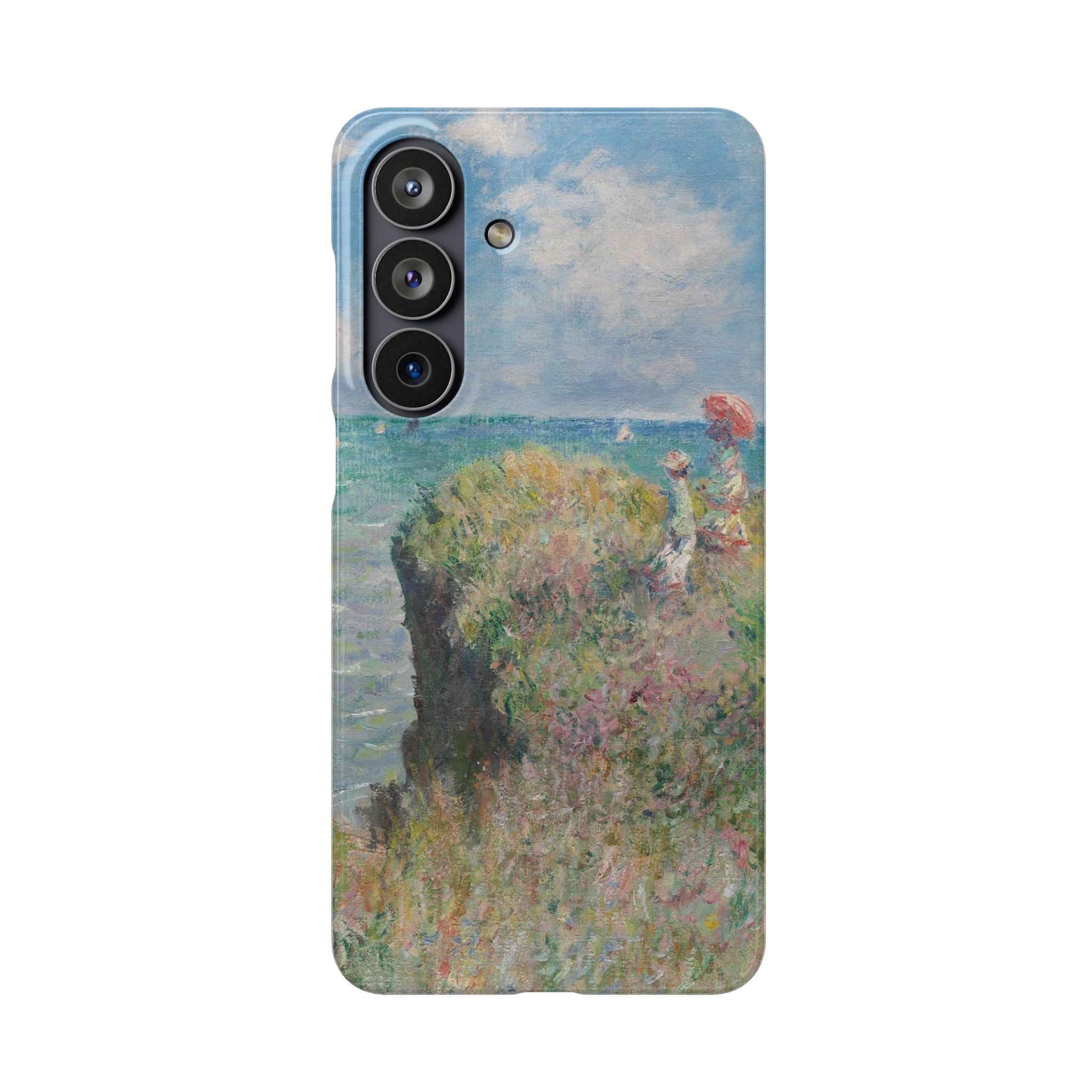 Cliff Walk at Pourville by Claude Monet - Samsung Slim Case