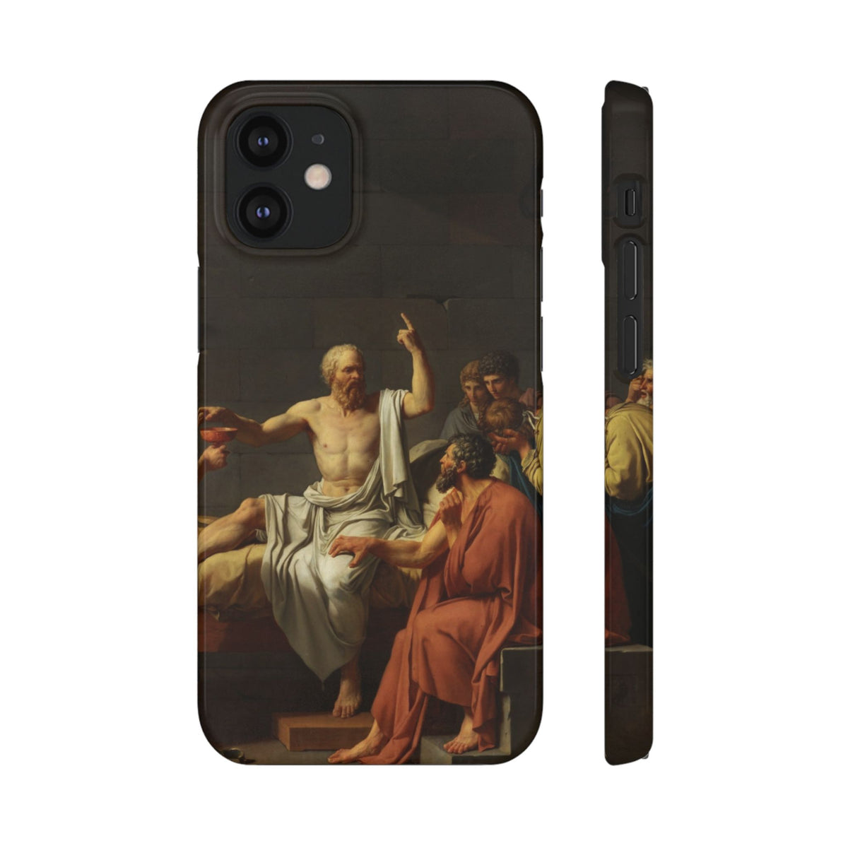 The Death of Socrates by Jacques-Louis David - iPhone Slim Case
