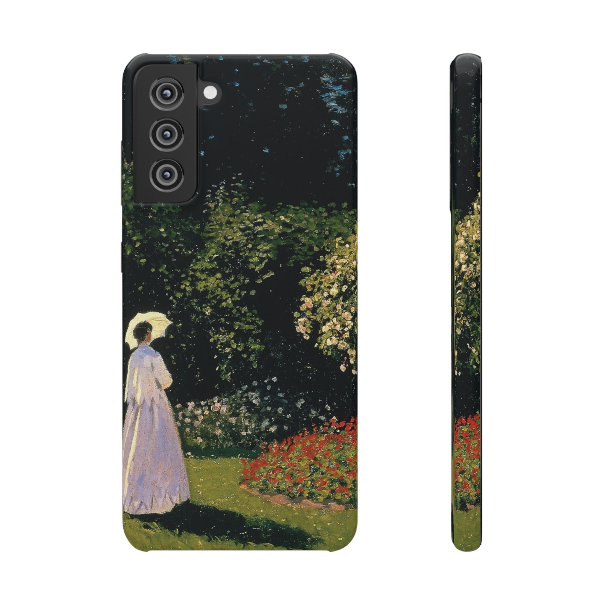 Woman in the Garden by Claude Monet - Samsung Slim Case