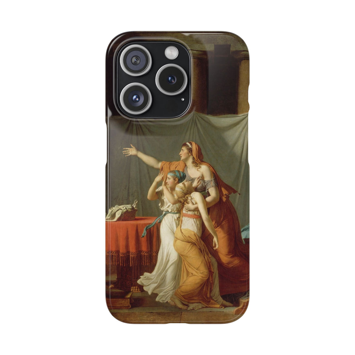 The Lictors Bring to Brutus the Bodies of His Sons II by Jacques-Louis David - iPhone Slim Case