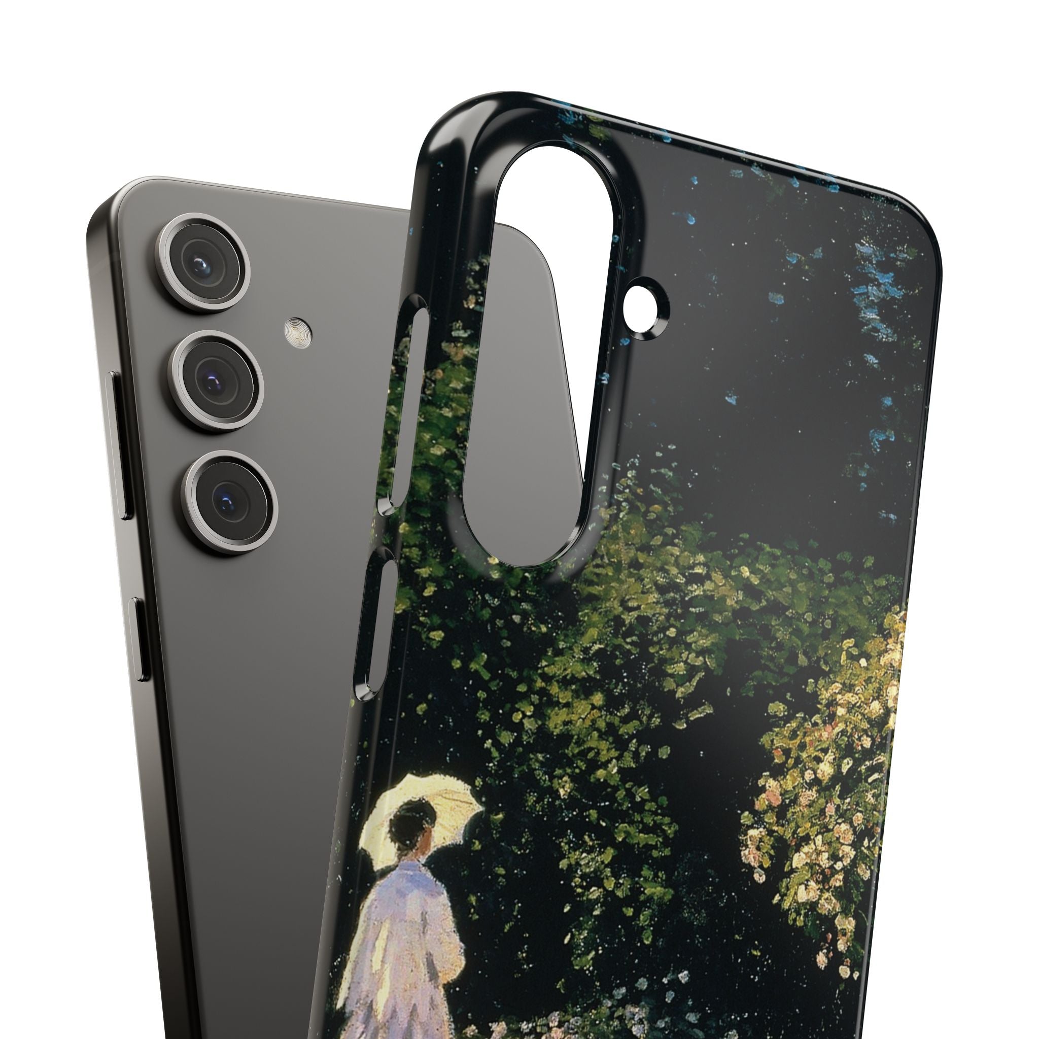 Woman in the Garden by Claude Monet - Samsung Slim Case
