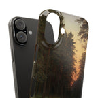 Evening Glow by Ivan Ivanovich Shishkin - iPhone Slim Case