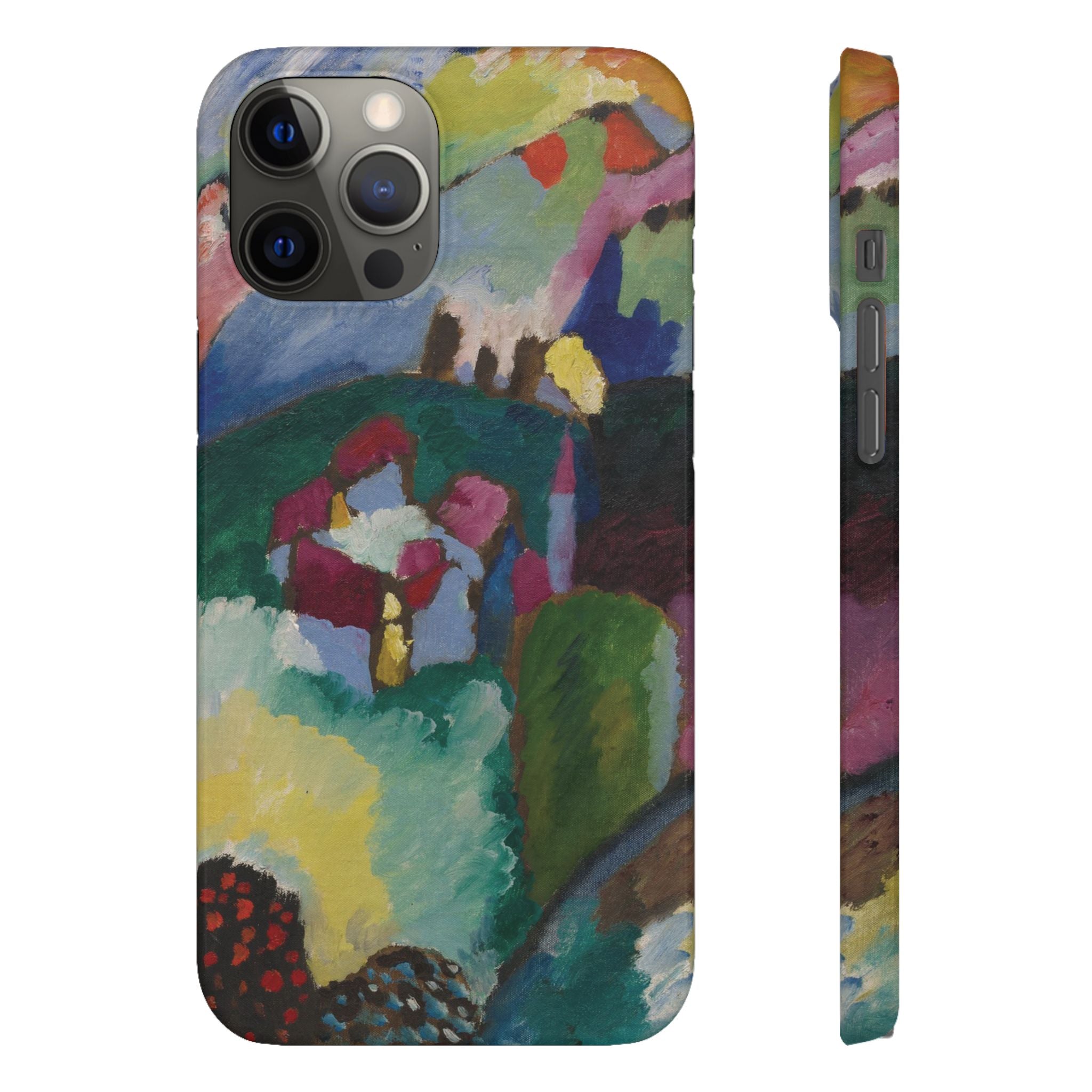 Landscape with Factory Chimney by Vasily Kandinsky - iPhone Slim Case