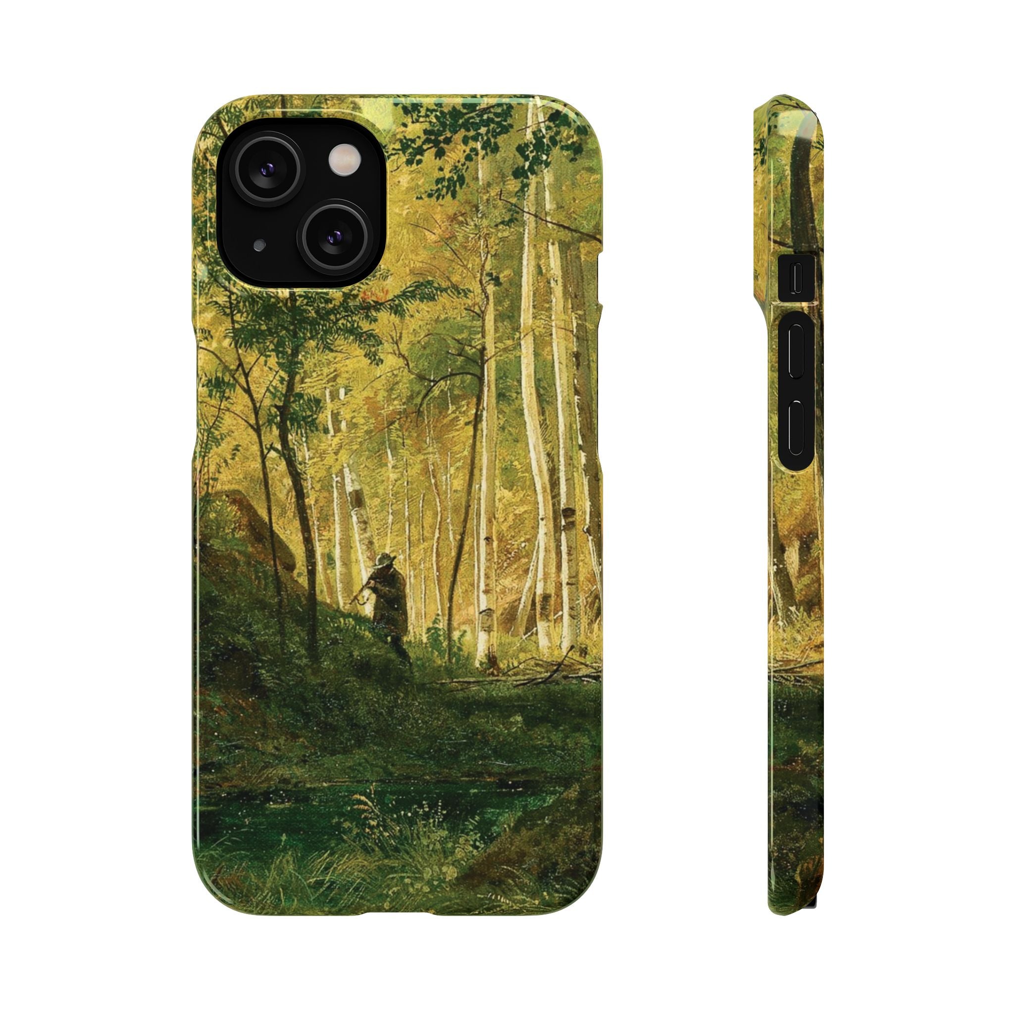 Landscape with a Hunter Valaam Island by Ivan Ivanovich Shishkin - iPhone Slim Case