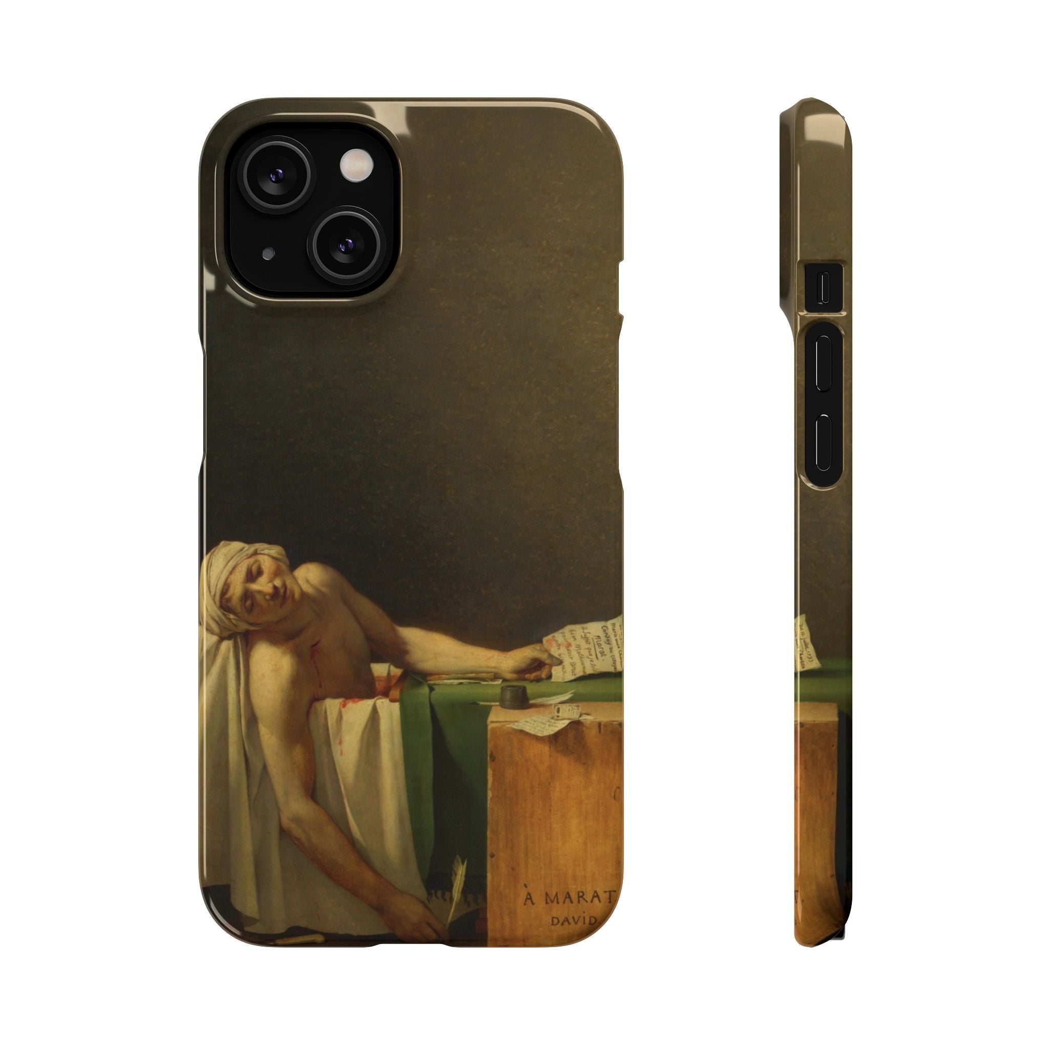 The Death of Marat by Jacques-Louis David - iPhone Slim Case