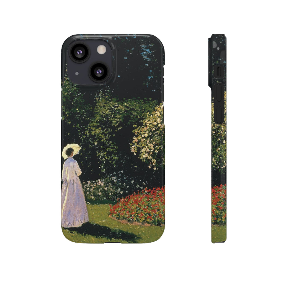 Woman in the Garden by Claude Monet - iPhone Slim Case