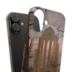 Monastery Graveyard in the Snow by Caspar David Friedrich - iPhone Slim Case